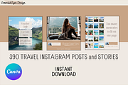 390 Travel Canva Instagram Neutral, a Social Media Template by Emerald Eyes Design (Thumbnail 9 of 11)