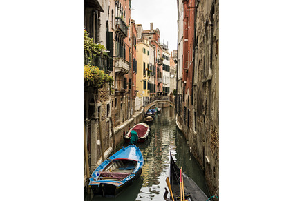 Photo of boats parked along a narrow, an Architecture Photo by ArtOfPhotos photo store