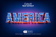 America Text Effect, a Layer Style Add-On by Mockmenot (Thumbnail 1 of 3)