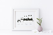 Watercolor Panda Family, an Animal Illustration by Catherine Wheel (Thumbnail 12 of 17)
