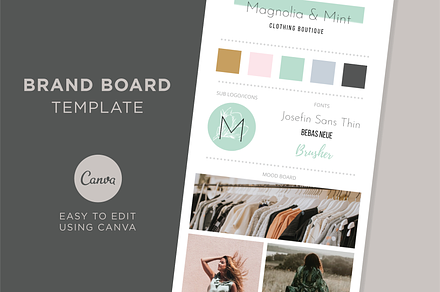 Brand Board Canva Template