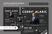 Cedric - Creative Portfolio Landing, a Landing Page Template by productype1 (Thumbnail 1 of 5)