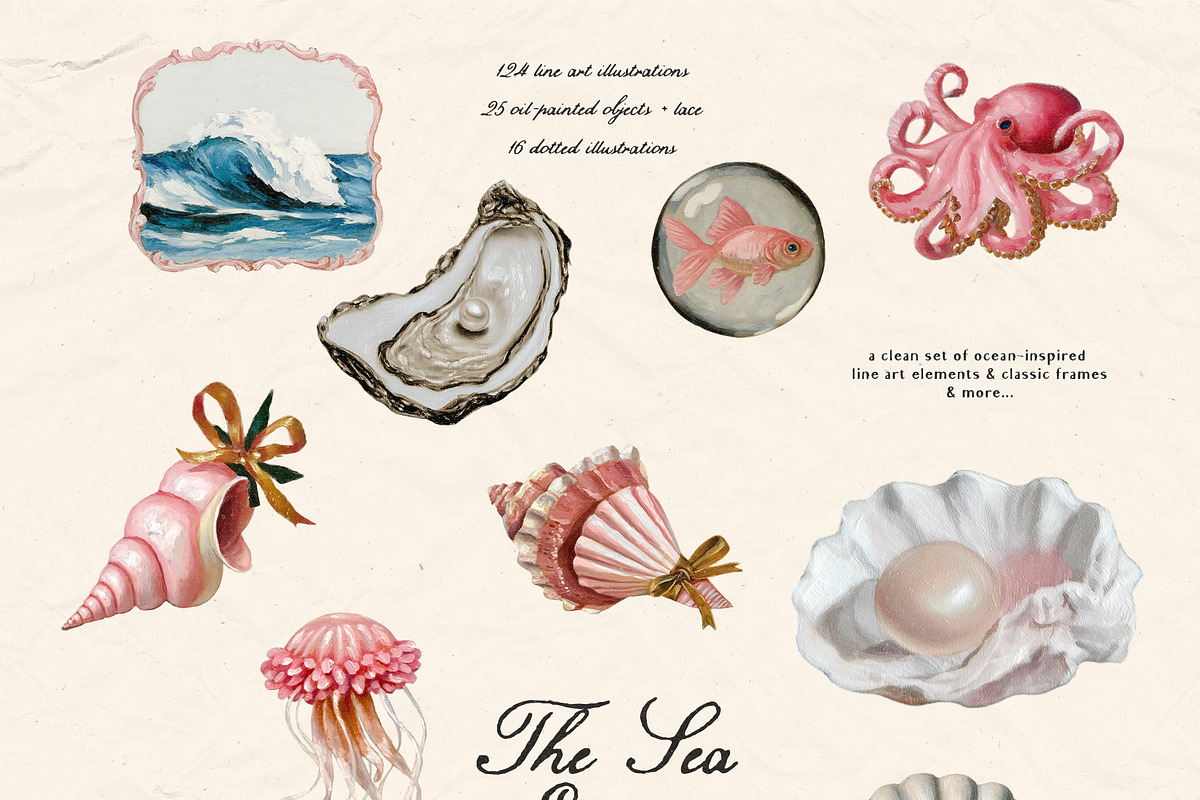 The Sea Empire: Vintage Marine Art, an Object Graphic by Purple (Photo 15 of 19)