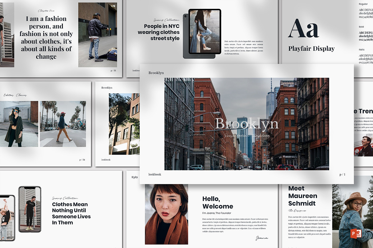 Brooklyn - Powerpoint Template, a Presentation Template by deasign (Photo 1 of 14)