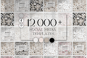 12K Instagram Templates for Canva, a Social Media Template by BRANDcontent (Thumbnail 1 of 7)