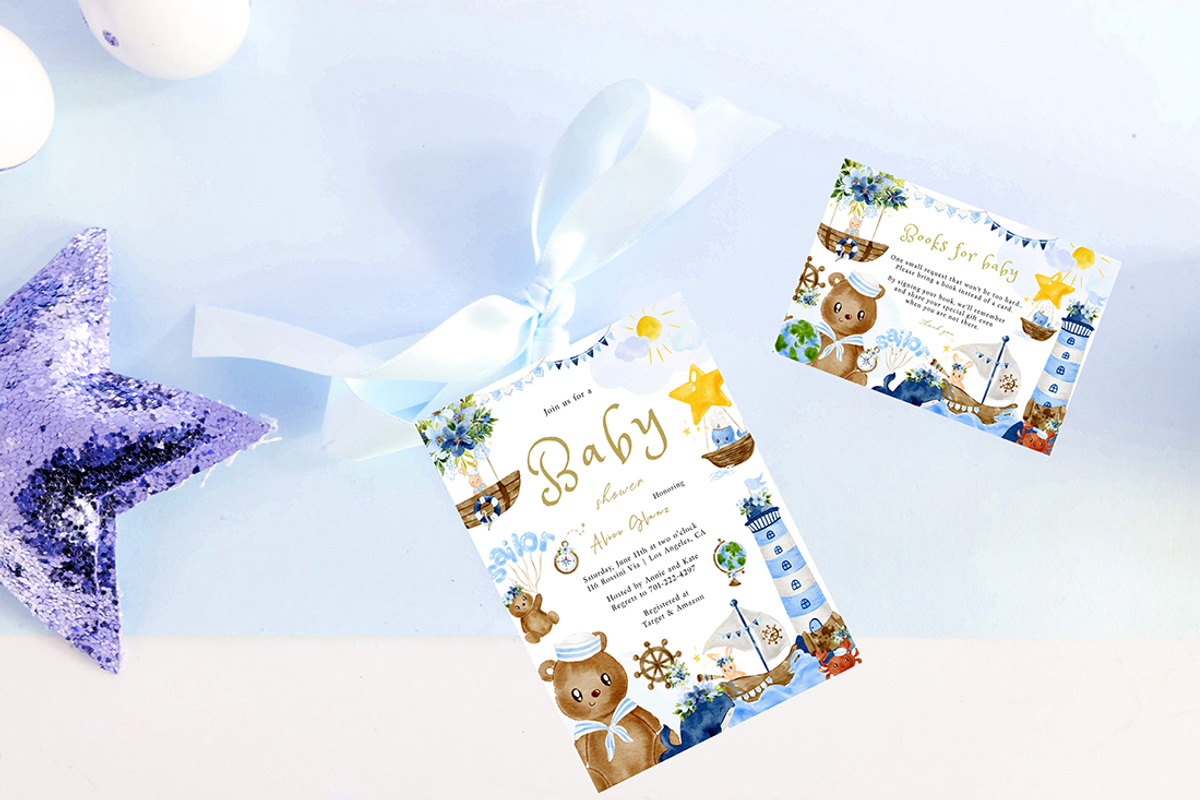 Little sailor nursery clipart, an Animal Illustration by heyiamalice (Photo 11 of 12)