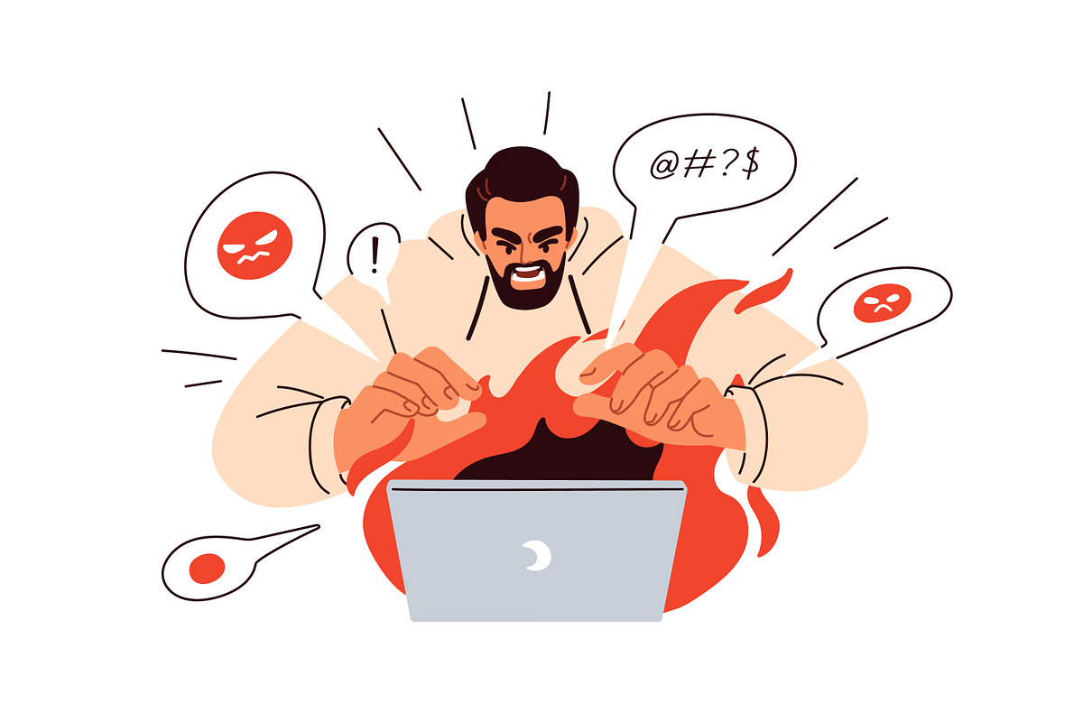 People feeling anger, rage set, a Person Illustration by Good Studio (Photo 3 of 12)
