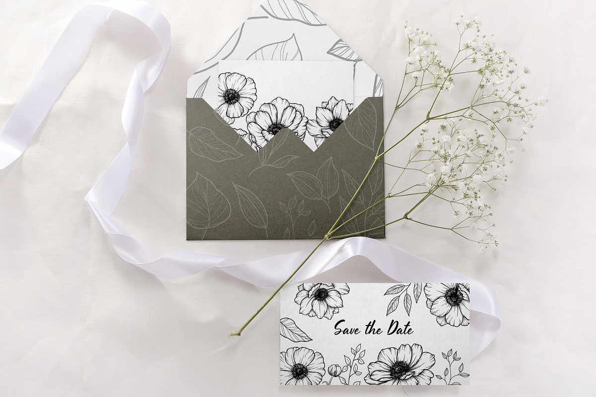 Poppies & Anemones Procreate Stamps, a Brush Add-On by Dervik Art Store (Photo 4 of 9)