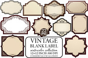 Vintage Blank Label Sublimation, an Illustration by Libby Wishes (Thumbnail 1 of 5)