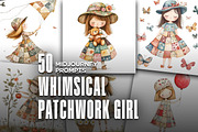 50 Whimsical Patchwork Girl Prompts, an Object Graphic by MadeByAI Studio (Thumbnail 1 of 4)