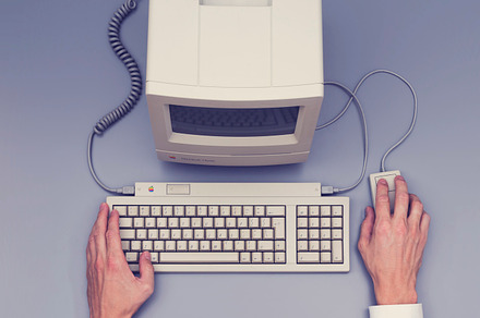 Retro computer - top view, a Technology Photo by Twin Design