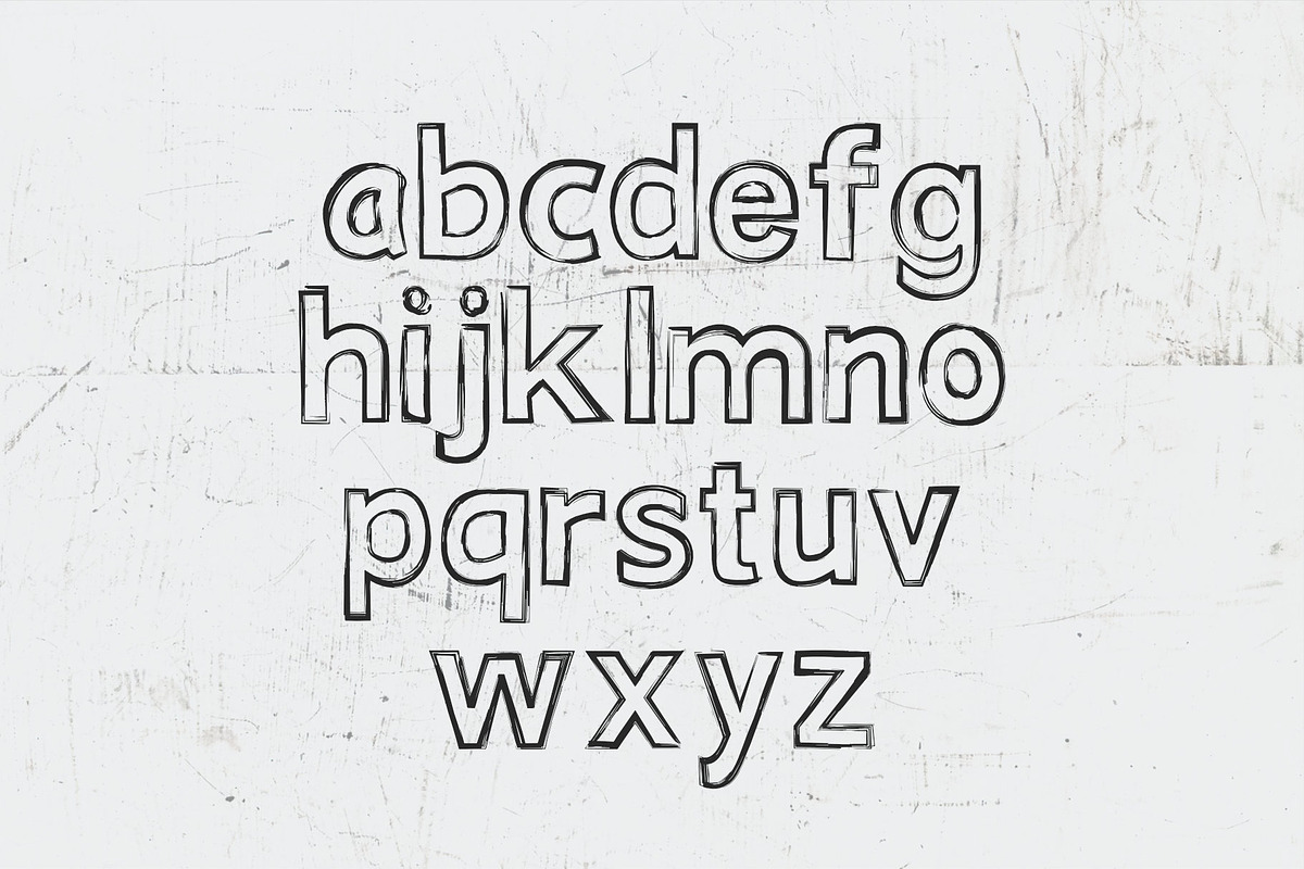 Scratchout - Hand-Drawn Typeface, a Handwritten Font by xyGraphic (Photo 9 of 9)