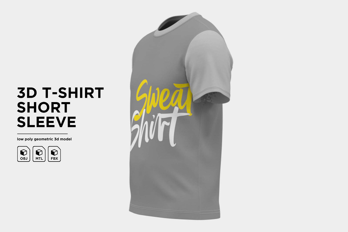 3D Model Men's T-Shirt Short, a Characters & Person 3D Model by 3D Resource (Photo 2 of 7)