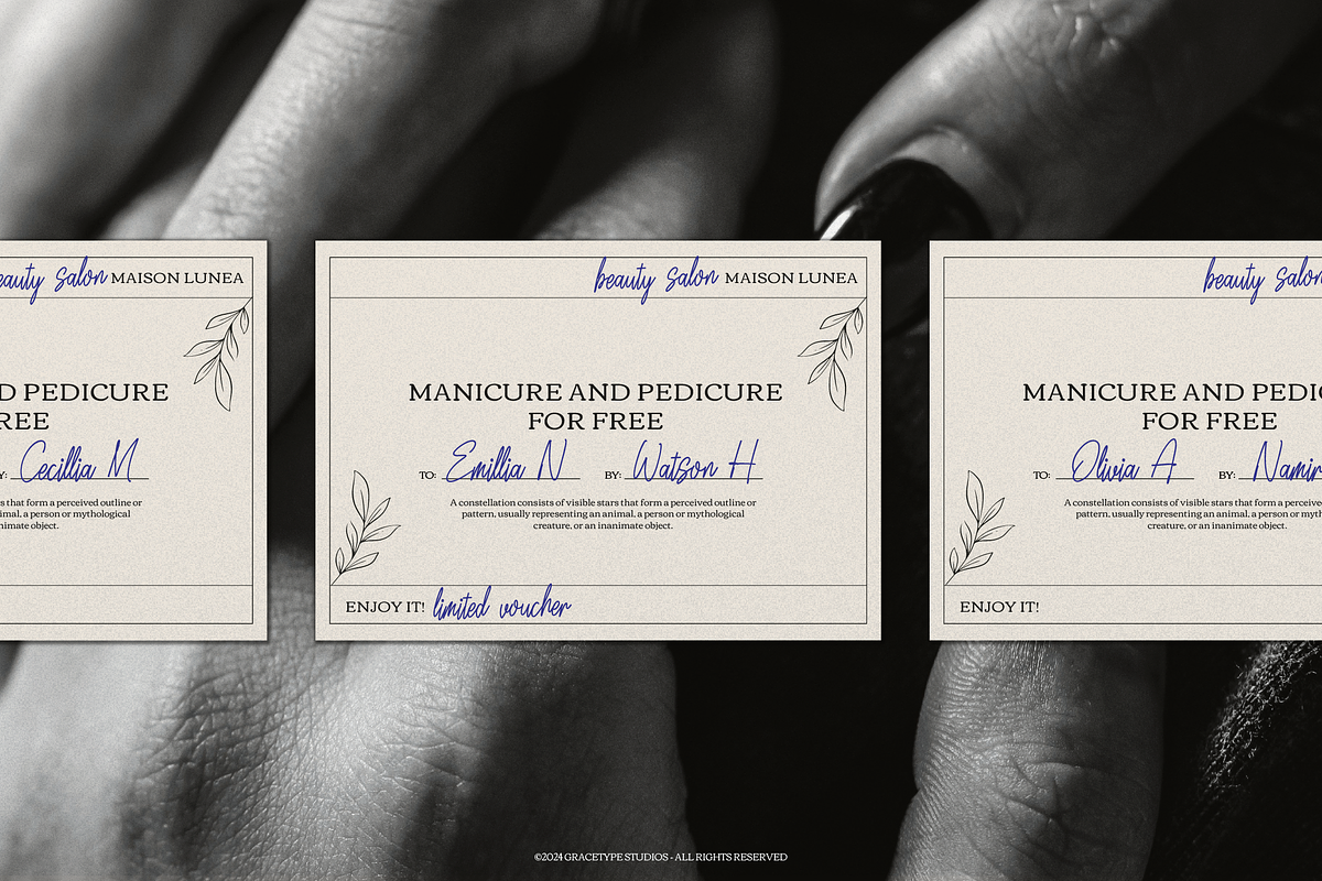 Lingered Amaya | Handwritten Script, a Font by gracetype_studio (Photo 6 of 12)