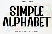 Simple Alphabet, a Sans Serif Font by FreshTypeINK (Thumbnail 1 of 8)