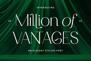 Million of Vantages, a Sans Serif Font by RockboyStd (Thumbnail 1 of 12)