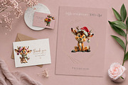 Cute Christmas Reindeer, a Seasonal Illustration by CreationArt (Thumbnail 3 of 9)
