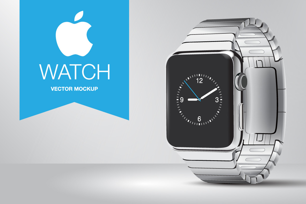 Apple Watch Vector, a Wearable Device Mockup by gavin.simpson ...
