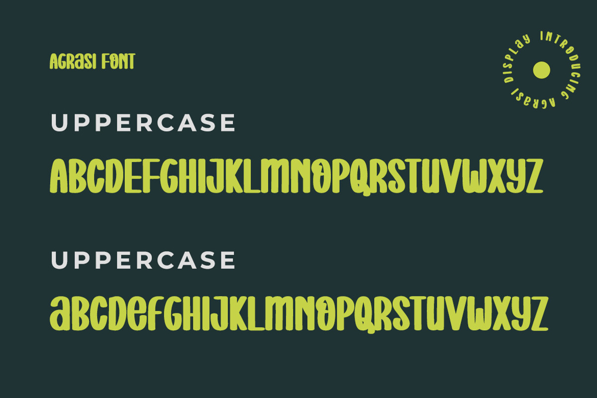 Agrasi - Display Font, a Sans Serif Font by ENATIVE (Photo 2 of 5)