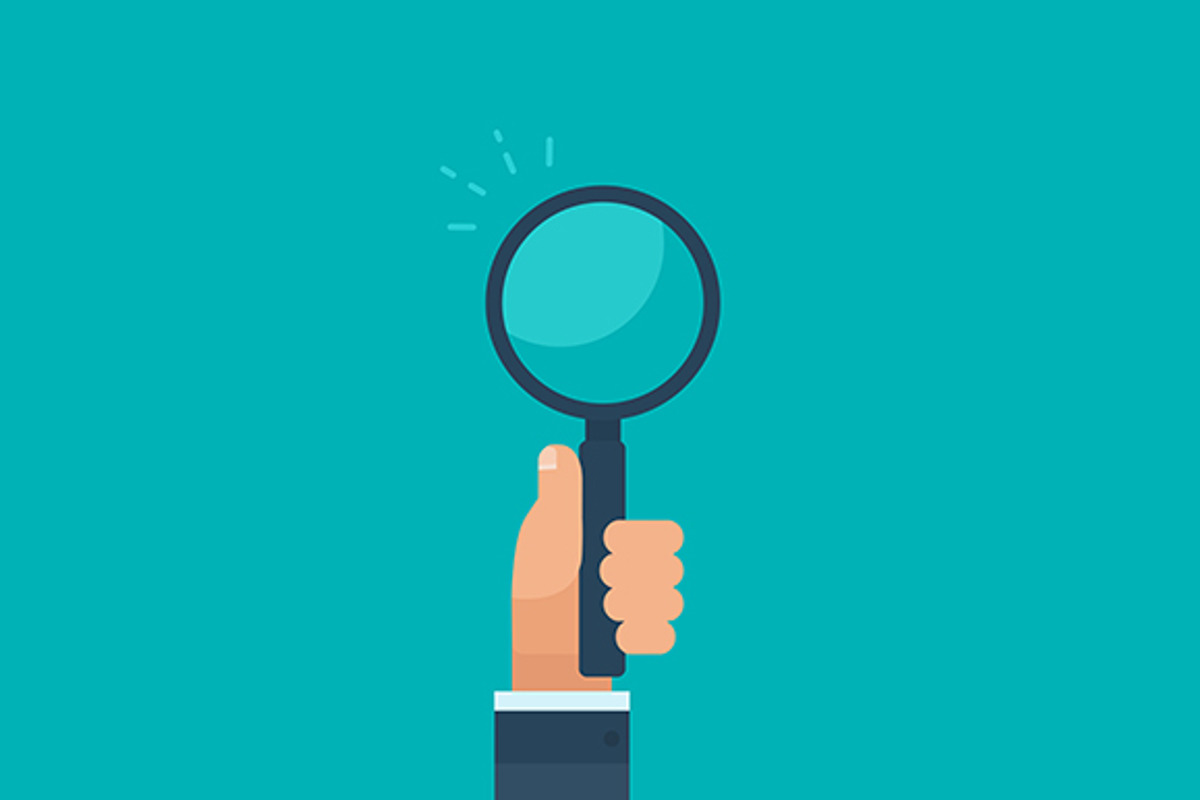 Hand holding a magnifying glass, an Object Illustration by 4pixel