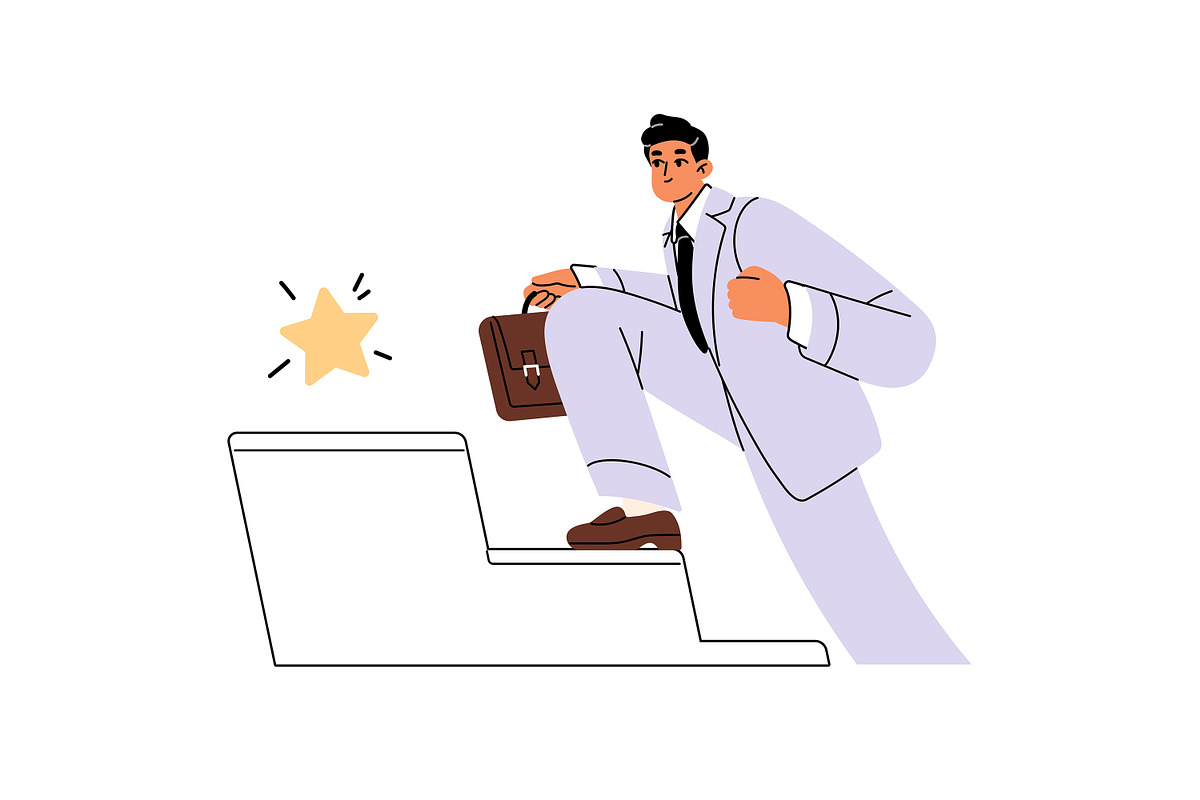 Business people working concept set, a Person Illustration by PaperTrident (Photo 10 of 13)