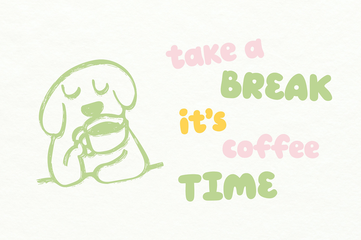 Funny Bunny playful handwritten font, a Handwritten Font by lerinartstudio (Photo 3 of 10)