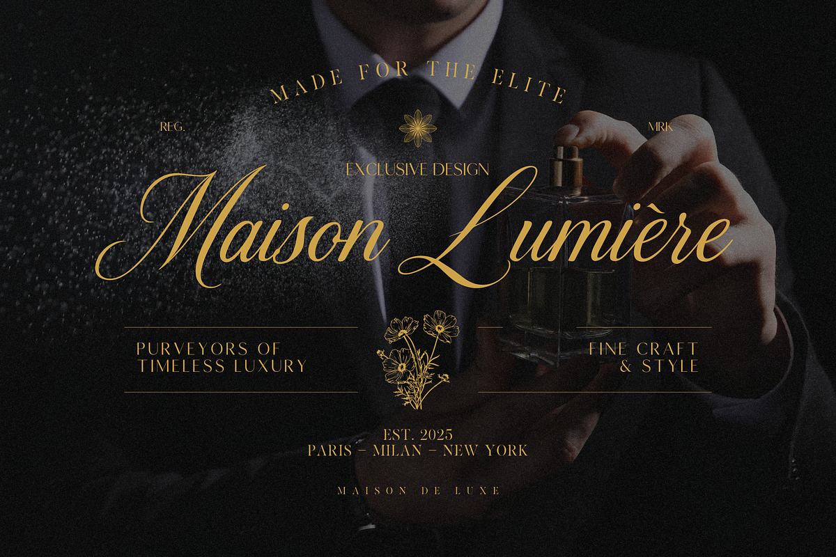 Auraluxe – The Luxury Font Trio, a Script Font by Creacy Studio (Photo 2 of 10)