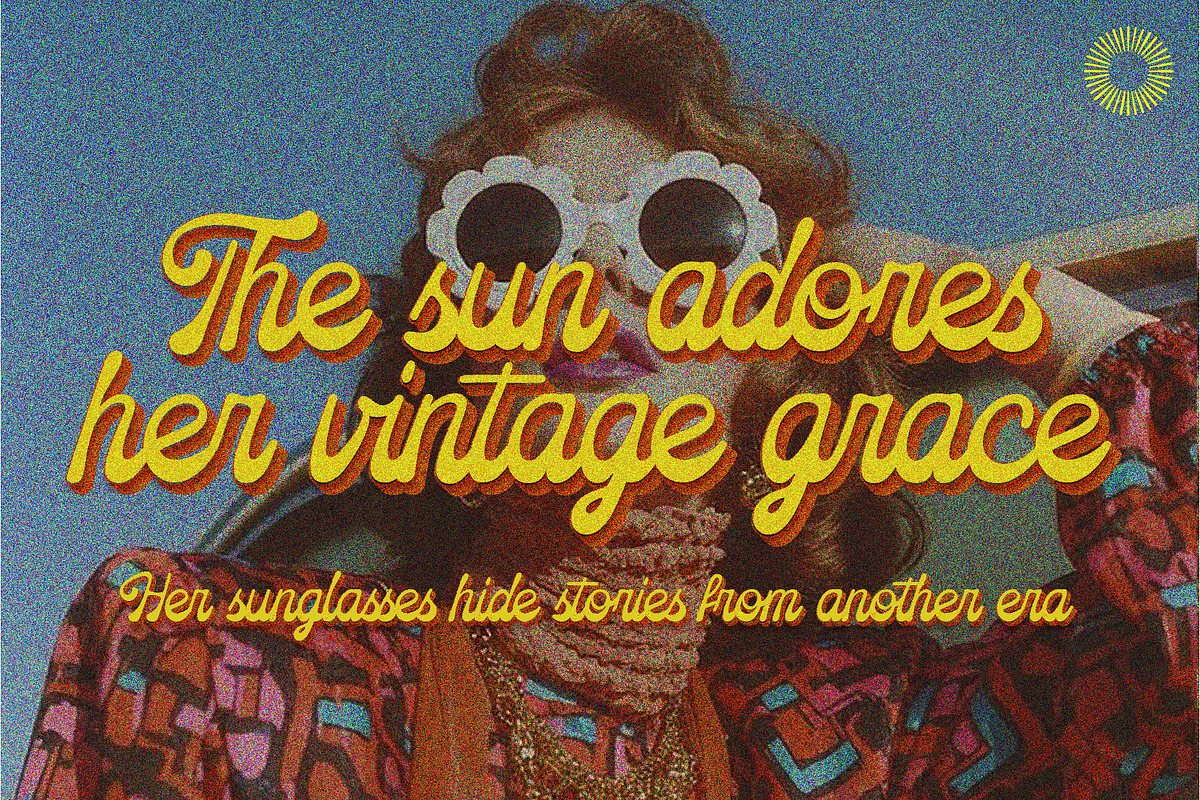 Roshalique - Retro Script, a Script Font by Setara Langit CreativeStd (Photo 5 of 14)