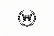 Butterfly Wreath Silhouette Bundle, an Illustration by hafijul (Thumbnail 5 of 7)