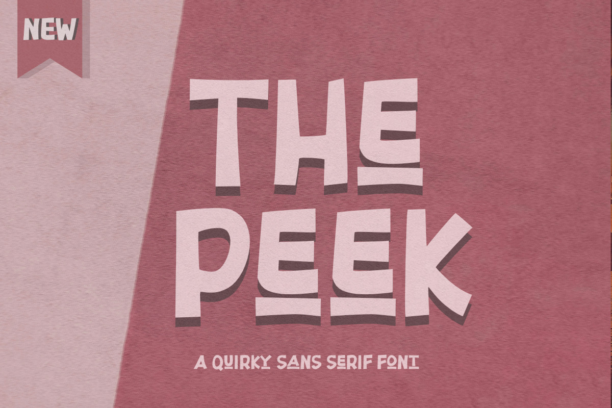 The Peek Quirky Sans Serif Font, a Sans Serif Font by Bayuktx (Photo 7 of 7)