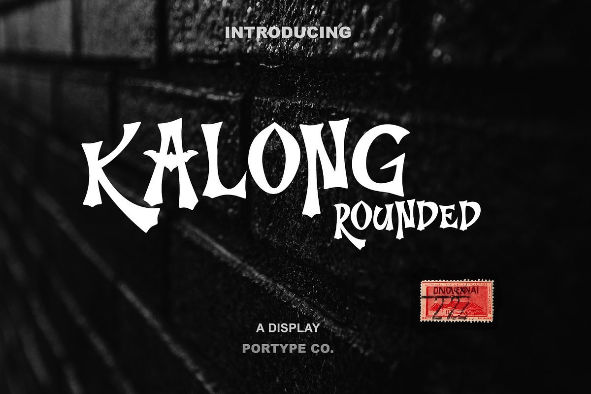 Kalong Rounded - Halloween, a Blackletter Font by portype (Photo 1 of 5)