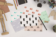 Set of 6 seamless hipster patterns., a Pattern Graphic by Asyndrom (Thumbnail 1 of 3)
