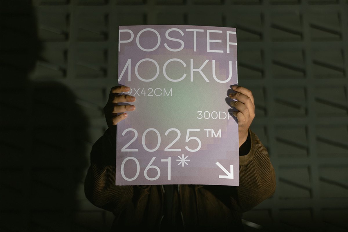 Poster Mockup - VOL 1, a Product Mockup by Simetrica Labs (Photo 5 of 6)