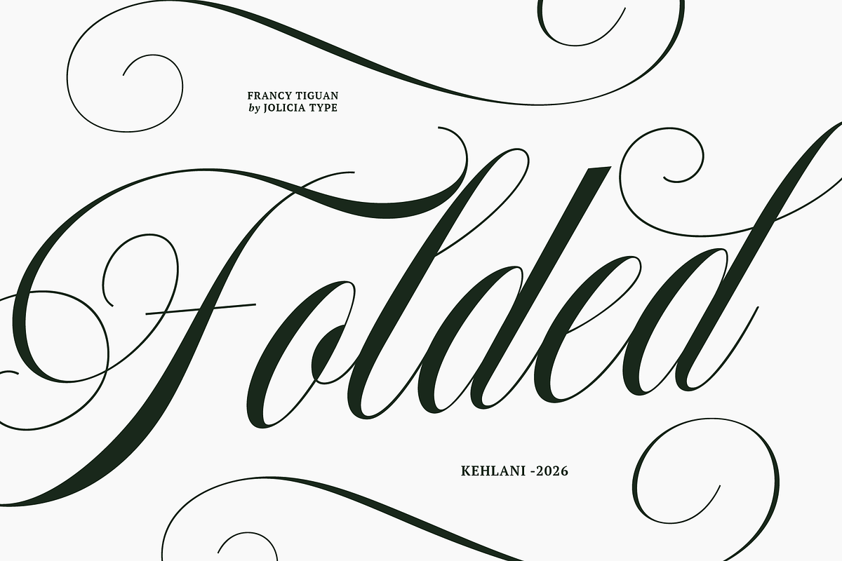 Francy Tiguan | Classy Script Font, a Script Font by Jolicia Type (Photo 7 of 12)