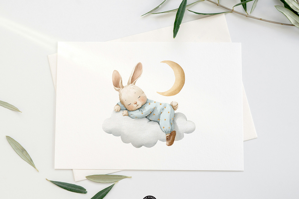Dreamy Nursery Clipart Bundle, an Animal Illustration by PaintPixelCo (Photo 6 of 13)