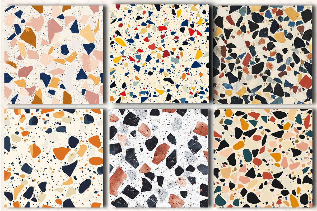 Terrazzo Seamless Patterns, a Pattern Graphic by DreamCafeArt (Photo 2 of 5)