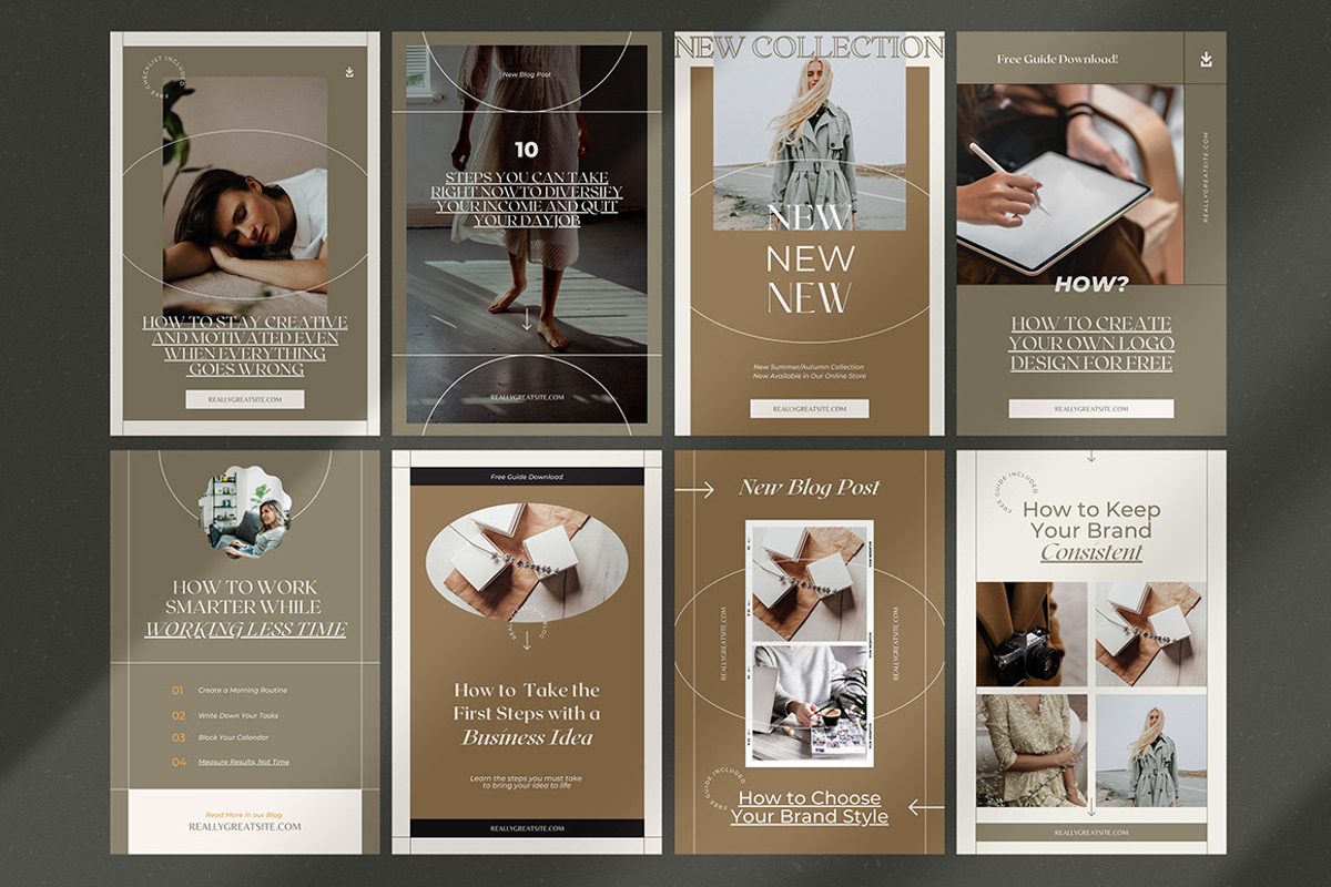 CANVA Aesthetic Pinterest Templates, a Social Media Template by AndrewPixel (Photo 6 of 10)
