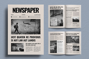 Newsletter Magazine Design Layout, a Magazine Template by ContestDesign