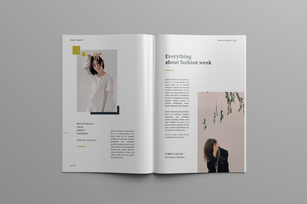 KALYNA - Fashion Lookbook & Magazine, a Magazine Template by Indotitas (Photo 7 of 8)