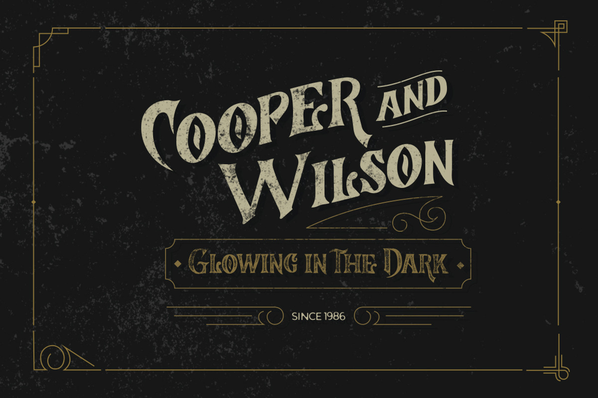 Brighton Typeface & Ornaments preview 2