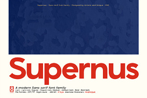 Supernus - Sans serif Font Family