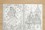 Magical Princess Coloring Book Vol42, a Person Illustration by ikarifq shop (Thumbnail 6 of 7)