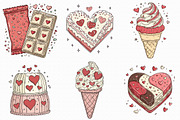Whimsical Sweet Valentine Clipart, an Illustration by Libby Wishes (Thumbnail 8 of 8)