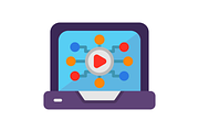 Media Flat Icon, an Icon by Pexelpy (Thumbnail 2 of 2)