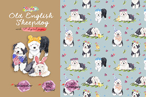 OES Clipart Digital Paper