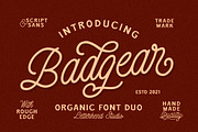 Badgear - Organic Font Duo, a Sans Serif Font by Letterhend Studio (Thumbnail 1 of 9)