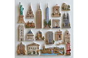 Prompt 50 Retro US Cityscape Icons, a Decorative Illustration by Creative design (Thumbnail 5 of 7)