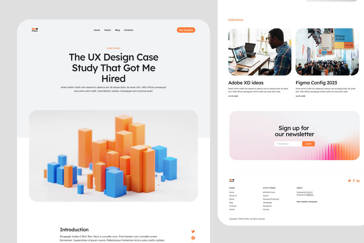 PraxisMX // Digital Agency Template, an UI Kit Template by EGO Creative Innovations (Photo 3 of 6)