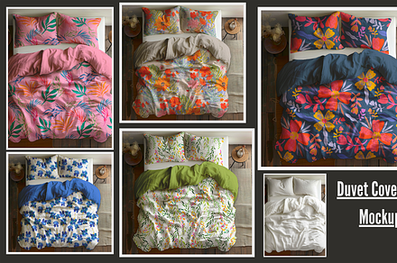 Bedding Set Mockup, a Product Mockup by Nora Gad