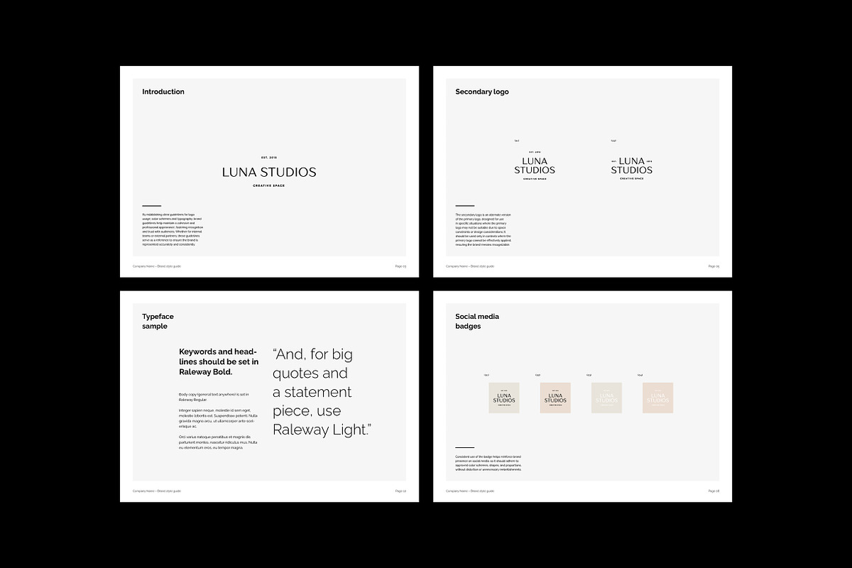 Minimal | Mini Brand Guidelines Kit, a Presentation Template by The Template Depot (Photo 7 of 9)